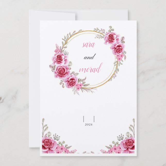 beste Hochzeitskarte Einladung (Vorderseite)