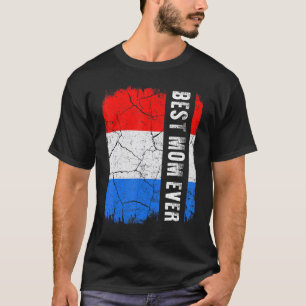 Beste holländische Mama je Niederländische Flaggen T-Shirt
