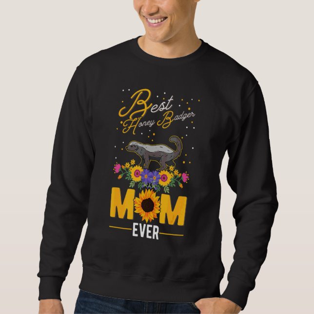 Beste Honigdachs-Mutter überhaupt Sweatshirt (Vorderseite)