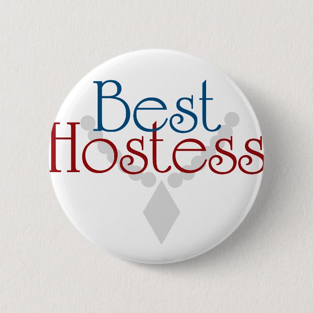 Beste Hosteß Button (Vorderseite)