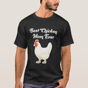 Beste Hühner-Mutter überhaupt - Weiße Leghorn-Henn T-Shirt