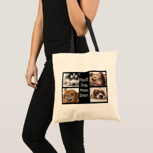 Beste Hunde-Mama je Begleiter Foto Personalisiert  Tragetasche
