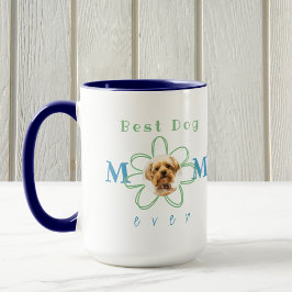 Beste Hunde-Mama je Hund Foto-Blume Tasse