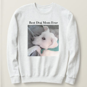 Beste Hunde-Mama je Niedlicher weißer Hund mit Ska Sweatshirt