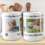 Beste Hunde-Mama je Personalisiert 3 Foto & Name Kaffeetasse<br><div class="desc">Beste Hunde Mama je ♡... Überraschen Sie Ihre Lieblings-Hund-Mama, ob Geburtstag, Muttertag oder Weihnachten mit dieser super niedlichen maßgeschneiderten Foto-Tasse. Passen Sie diese Kaffeemaschine mit Ihren 3 Lieblings-Fotos Ihres Hundes an, wickeln Sie sich um Design, Center Foto hat personalisieren mit Namen, oder eine kleine Nachricht. Großartiges Geschenk des Hundes. COPYRIGHT...</div>