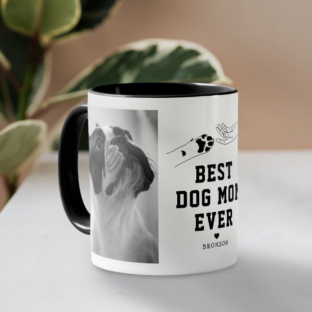 Beste Hunde-Mama je Personalisiertes Foto Tasse (Von Creator hochgeladen)