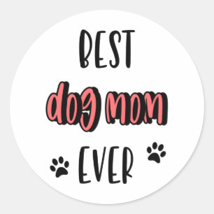  Beste Hunde-Mama je Runder Aufkleber
