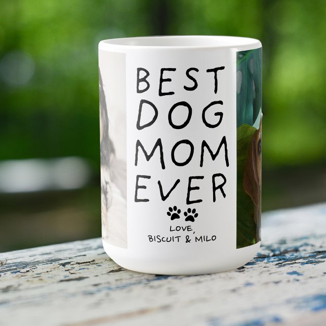 Beste Hunde-Mama je von Hund zwei Foto benutzerdef Kaffeetasse (Von Creator hochgeladen)