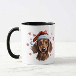 Beste Hunde-Mama je Weihnachten Dackel Hund Tasse
