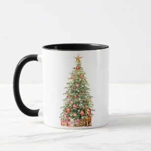 Beste Hunde-Mama überhaupt Wasserfarben Weihnachte Tasse
