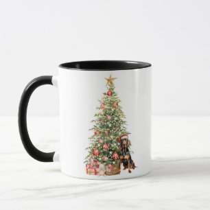 Beste Hunde-Mama überhaupt Wasserfarben-Weihnachte Tasse