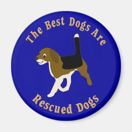 Beste Hunde werden gerettet Beagle) Magnet