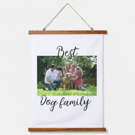 Beste Hundefamilie Mutter Papa Tierfreund Urlaub Wandteppich Mit Holzrahmen