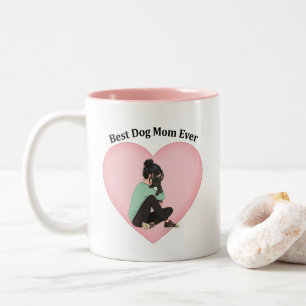 Beste Hundefrau Allerzeit Schwarzer Französische B Zweifarbige Tasse