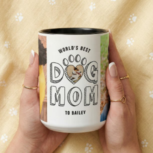 Beste Hundemama der Welt Geschenk-Fotocollage für  Tasse