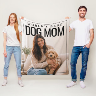 Beste Hundemutter der Welt PhotoPop Fleecedecke