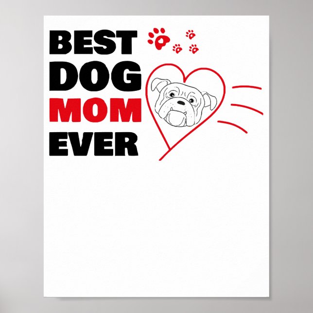 Beste Hundemutter je Poster (Vorne)