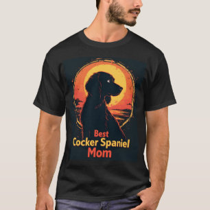 Beste Hundemutter Mama - Vintage Cocker Spaniel T- T-Shirt