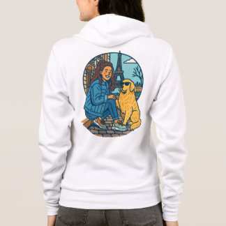Beste Hundemutter überhaupt in Paris Hoodie