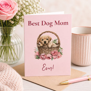 Beste Hundemutter überhaupt Labrador Retriever Karte