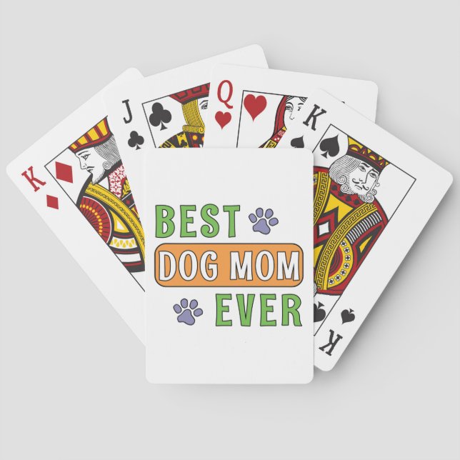 Beste Hundemutter überhaupt    Spielkarten (Rückseite)
