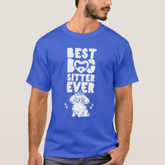 Beste Hundesitter je Job Hund sitzen Hunde Welpe v T-Shirt