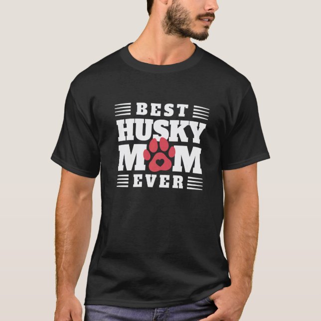 Beste Husky-Mutter überhaupt T-Shirt (Vorderseite)
