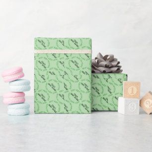 Beste Irische Mutter grün glänzendes Geschenkpapie Geschenkpapier