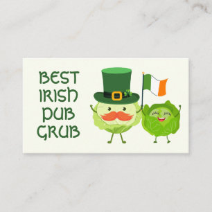 BESTE IRISCHE PUB-GRUBE Kawaii Kohl St. Patricks D Visitenkarte