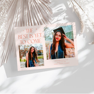 Beste ist noch zu kommen Pfirsich-Grad-Foto Ankündigung