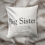 Beste je Sister definiert Schwarz und Weiß modern Kissen<br><div class="desc">Personalisieren Sie für Ihre besondere Schwester oder Hermana (klein oder groß),  um ein einzigartiges Geschenk zu schaffen. Es ist eine perfekte Art,  ihr täglich zu zeigen,  wie phantastisch sie ist. Entwickelt von Thisisnotme©</div>