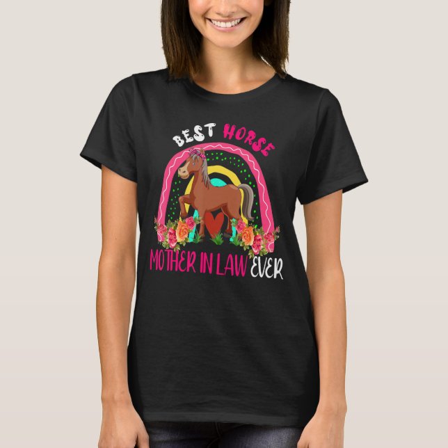 Beste Jurastmutter je Niedliche Pferdeschwanz Kraw T-Shirt (Vorderseite)
