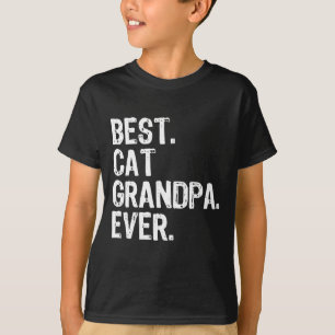 Beste Katze Großvater je Cooles Geschenk Vatertag T-Shirt