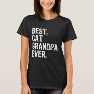 Beste Katze Großvater je Cooles Geschenk Vatertag T-Shirt
