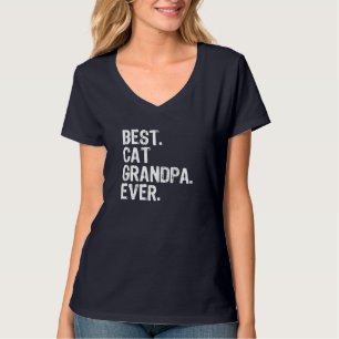 Beste Katze Großvater je Cooles Geschenk Vatertag T-Shirt