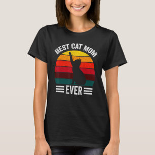 Beste Katze Mama je Meow Mit meiner Katze für Frau T-Shirt