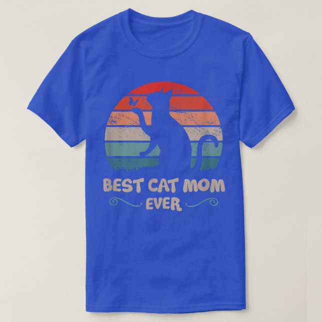 Beste Katze Mama je Mutter Lieben Katzen  T-Shirt (Design vorne)