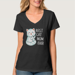 Beste Katze Mama Jemals Niedliche Katze Cool Fraue T-Shirt