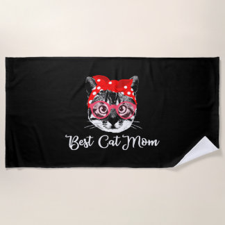 Beste Katze Mama Katzen Frauen Katze Mama Motif Strandtuch