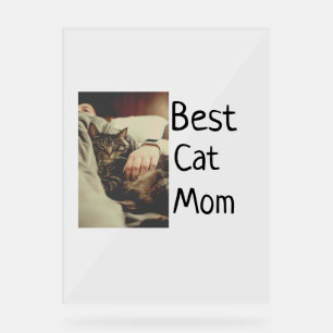 Beste Katze Mama Papa Cat Foto Namensgeschenk Vorl Acrylschild