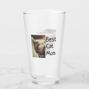Beste Katze Mama Papa Cat Foto Namensgeschenk Vorl Glas