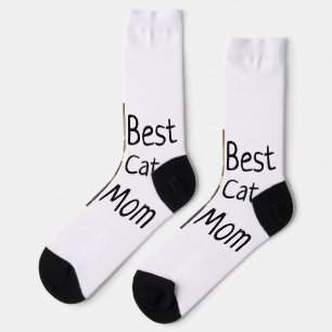 Beste Katze Mama Papa Cat Foto Namensgeschenk Vorl Socken