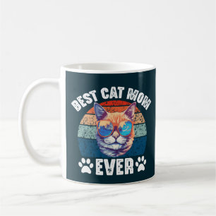 Beste Katze Mama Vintag Funny Cats Liebhaber Mutte Kaffeetasse