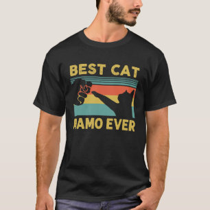 Beste Katze Mamo je Vintag Katzen Frohe Muttertag T-Shirt