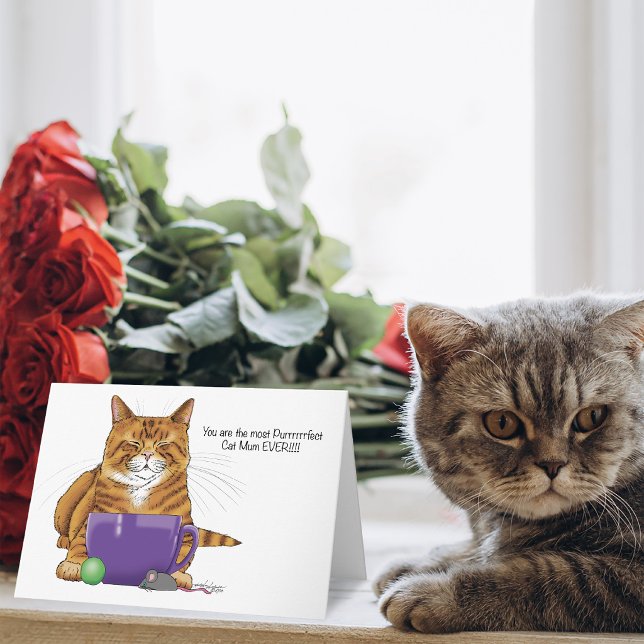 Beste Katze Mum Ever! Karte (Von Creator hochgeladen)