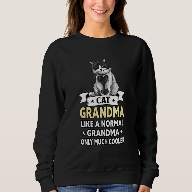 Beste Katze Oma Ever Cat Sweatshirt (Vorderseite)