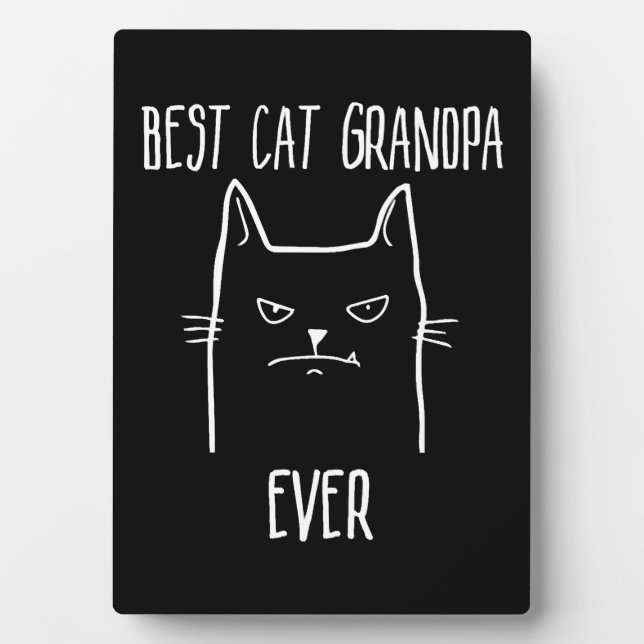 Beste Katze Opa Ever - Kitty Papa Fotoplatte (Vorderseite)