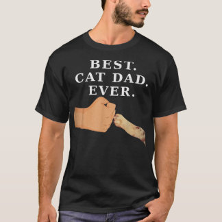 Beste Katze Vater Vater & Kitty Paw Fist Bump T-Sh T-Shirt