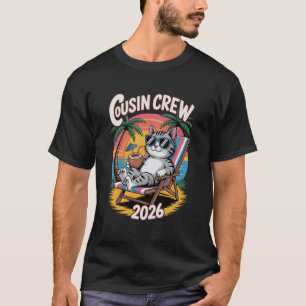 Beste Katzen-Cousin-Crew-Familientreffen-Lager 202 T-Shirt