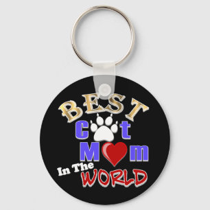 Beste Katzen-Mama in den Weltgeschenken für den Schlüsselanhänger